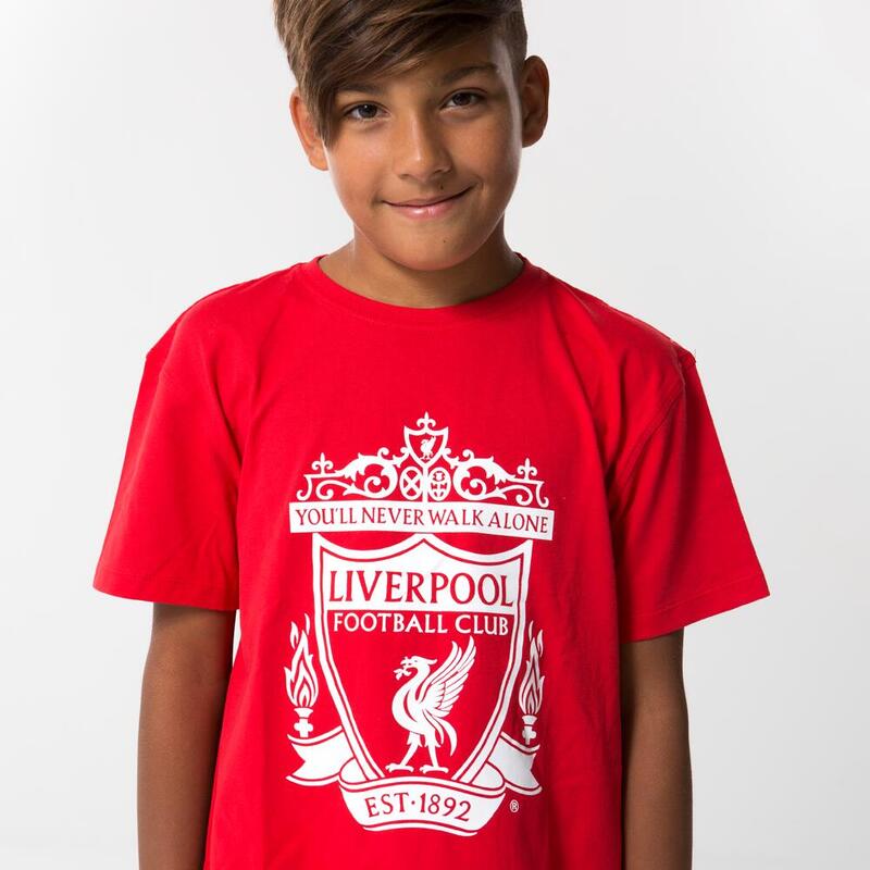 T-shirt logo Liverpool enfant - Rouge