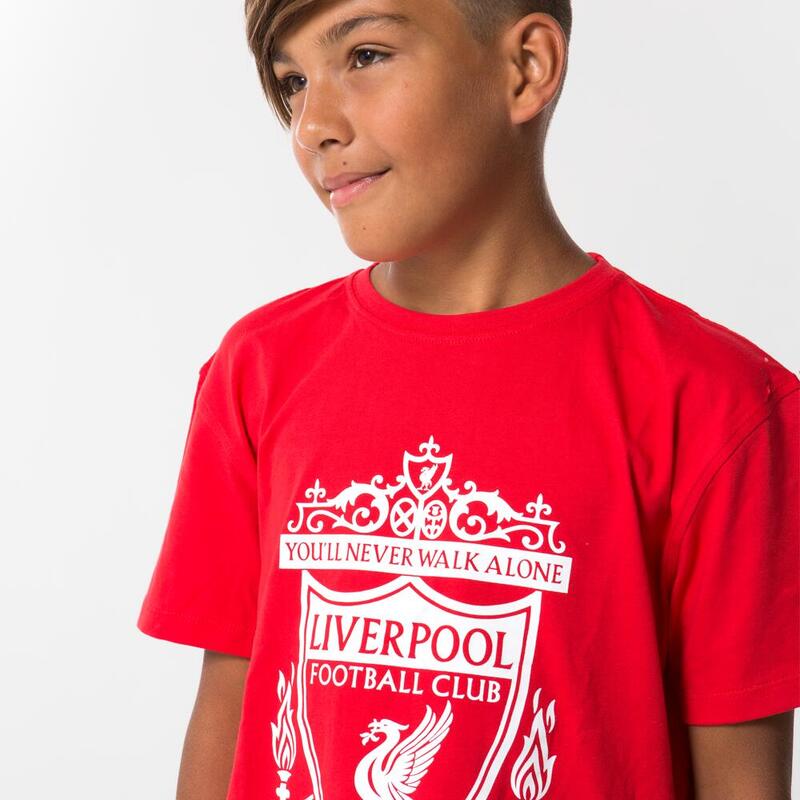 T-shirt logo Liverpool enfant - Rouge
