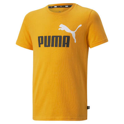 Essentials+ t-shirt met tweekleurig logo voor jongeren puma