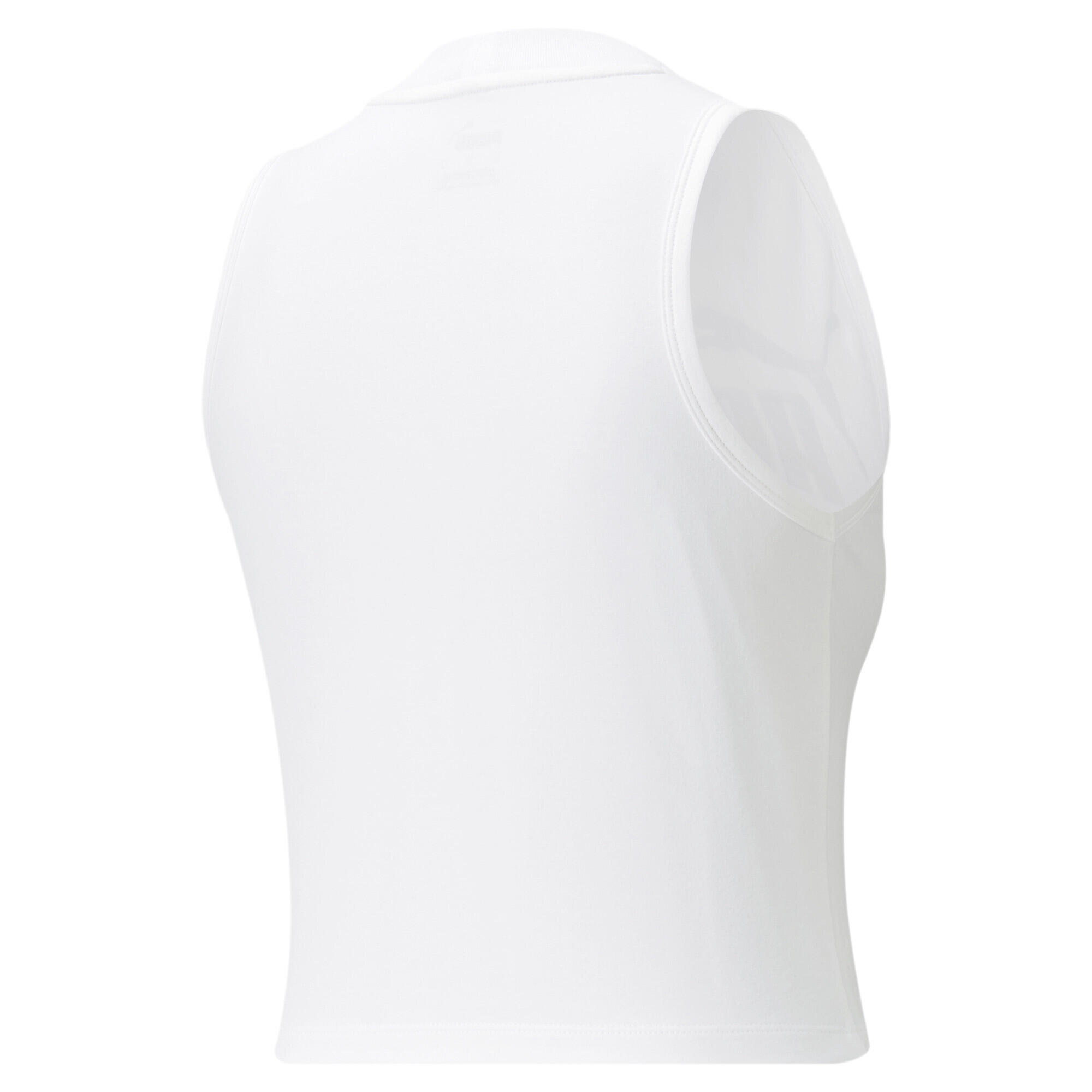 Camiseta de tirantes Mujer PUMA Essentials High Neck Blanco 5/5