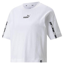 Camiseta Mujer PUMA Power Tape Cropped Blanco