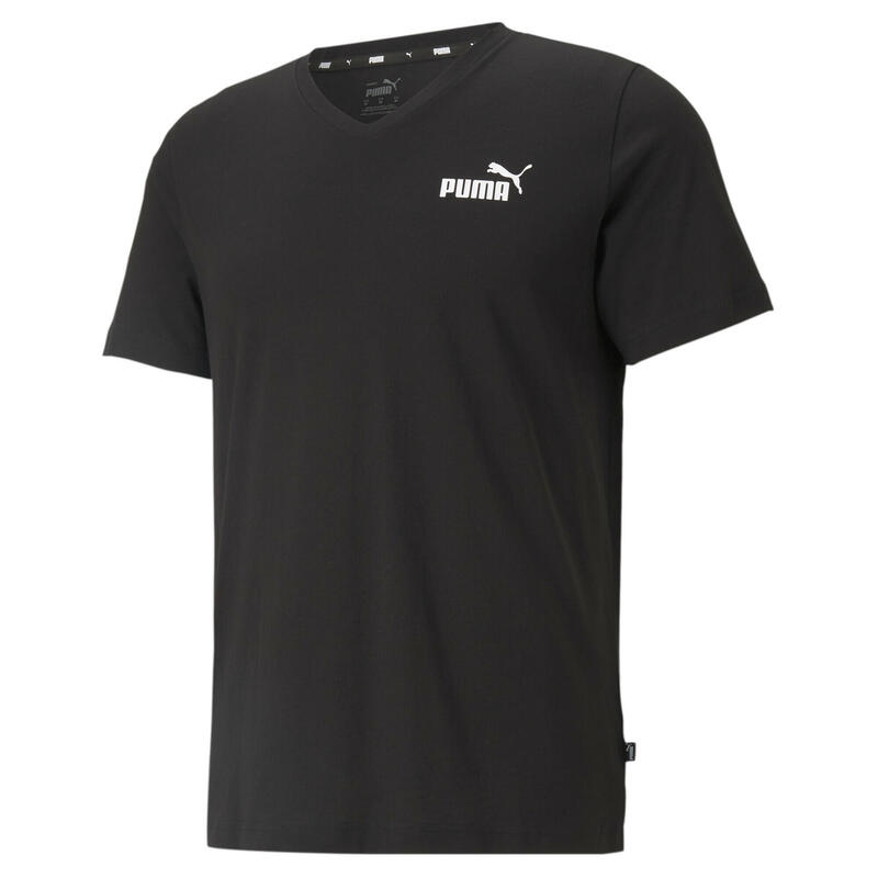 Camiseta con cuello en V Essentials Hombre PUMA Negro