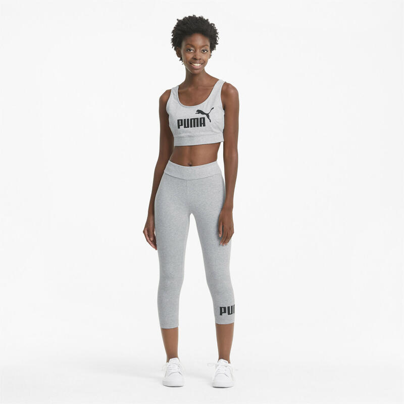 Legging 3/4 à logo Essentials Femme PUMA Light Gray Heather