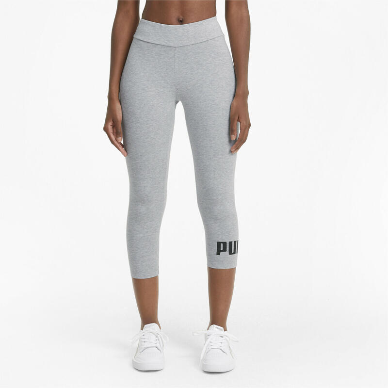 Legging 3/4 à logo Essentials Femme PUMA Light Gray Heather