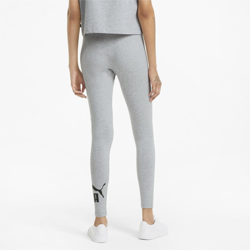 Leggings con logo Essentials donna PUMA Light Gray Heather