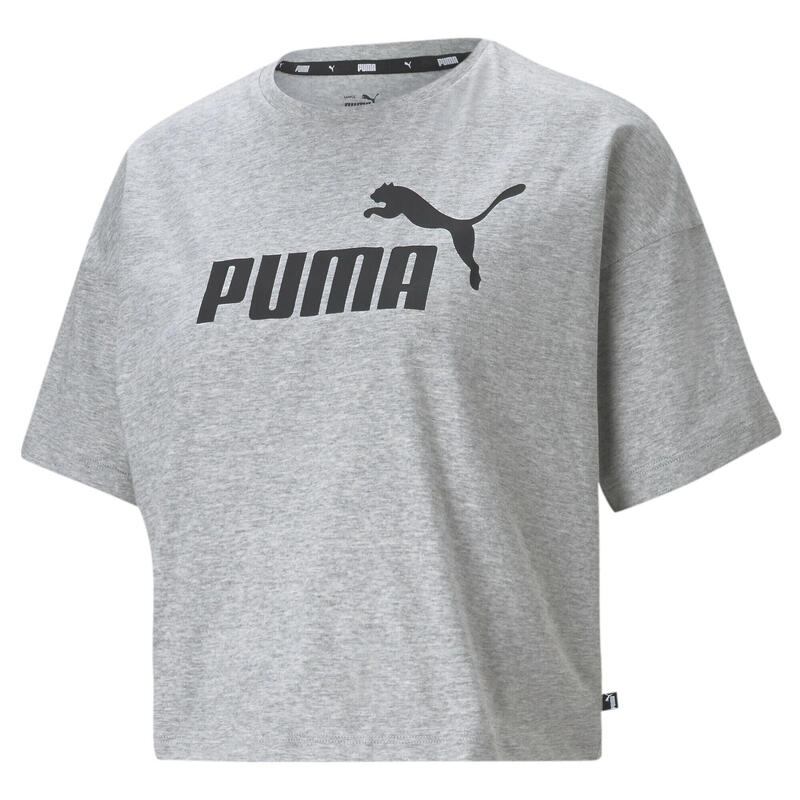 Camiseta corta Mujer PUMA Essentials Logo Gris