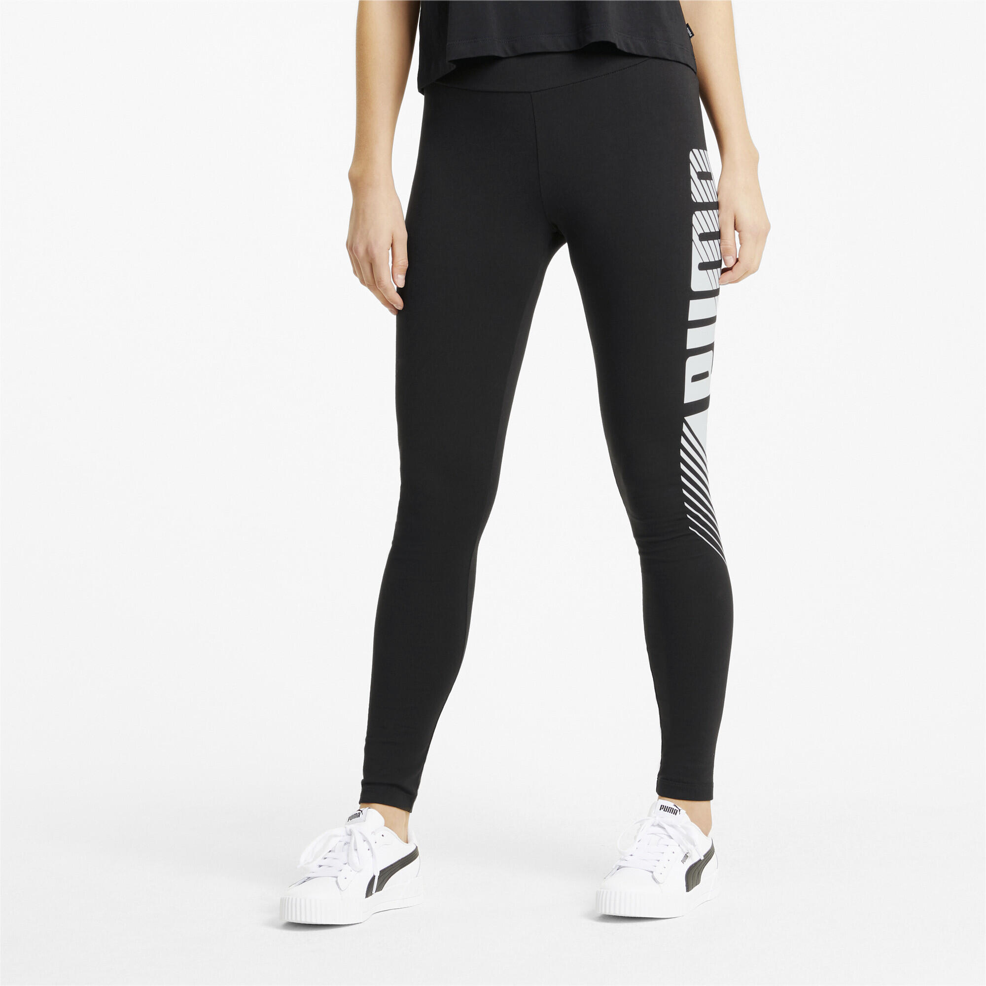 Essentials Graphic Leggings Damen PUMA Black 3/7
