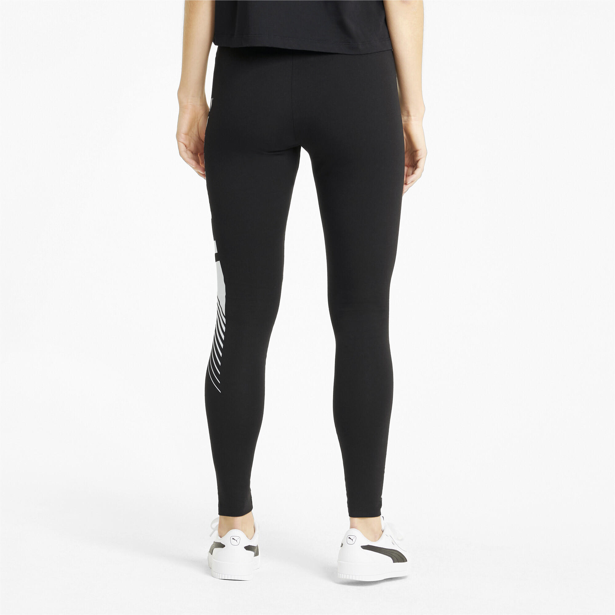 Essentials Graphic Leggings Damen PUMA Black 4/7