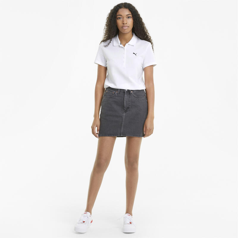 Essentials Poloshirt Damen PUMA White Cat