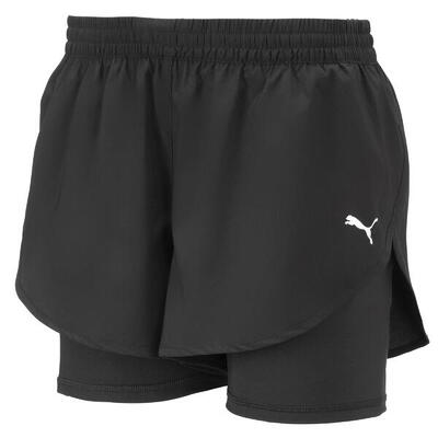 2-in-1 geweven hardloopshort dames puma