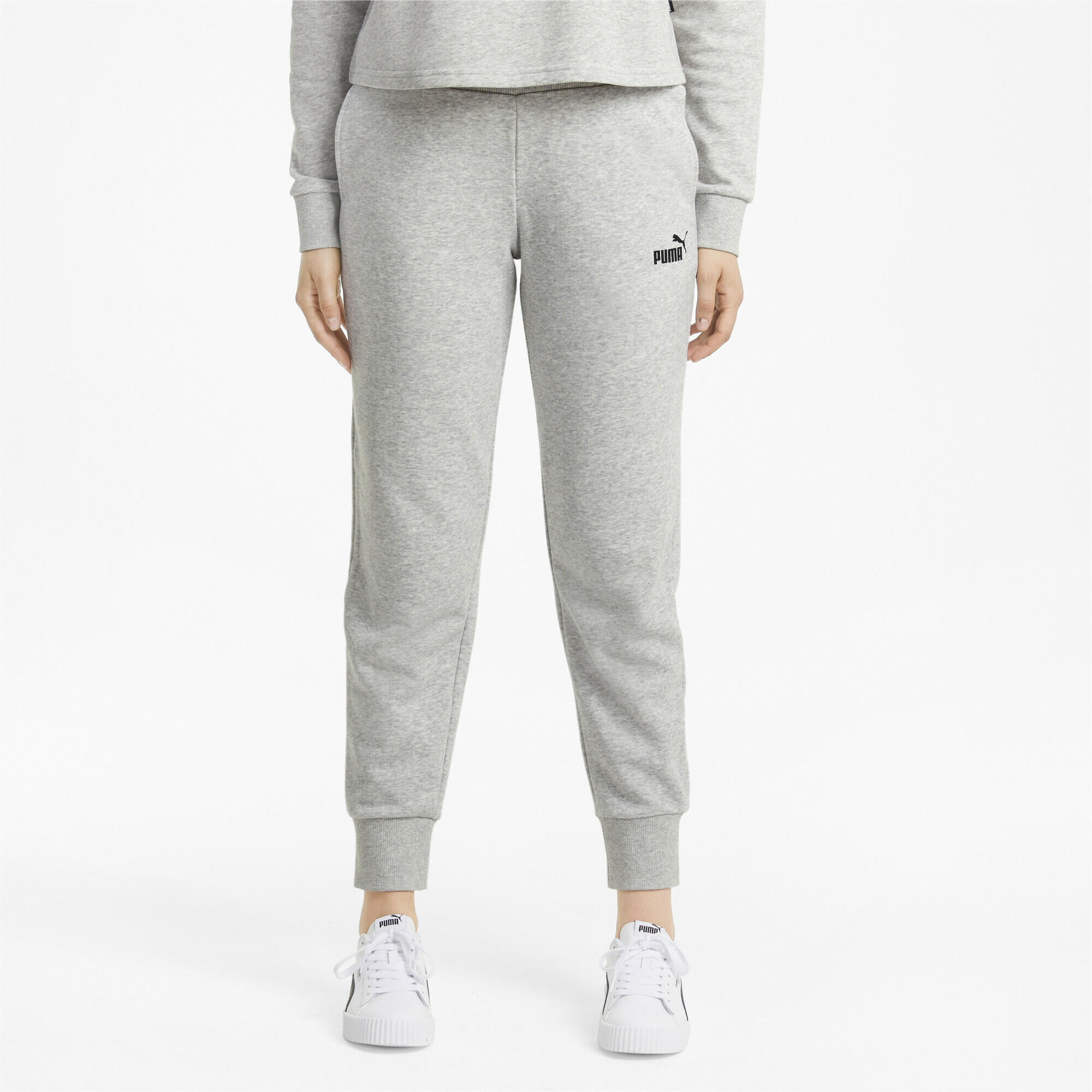 Essentials Jogginghose Damen PUMA Light Gray Heather 4/8