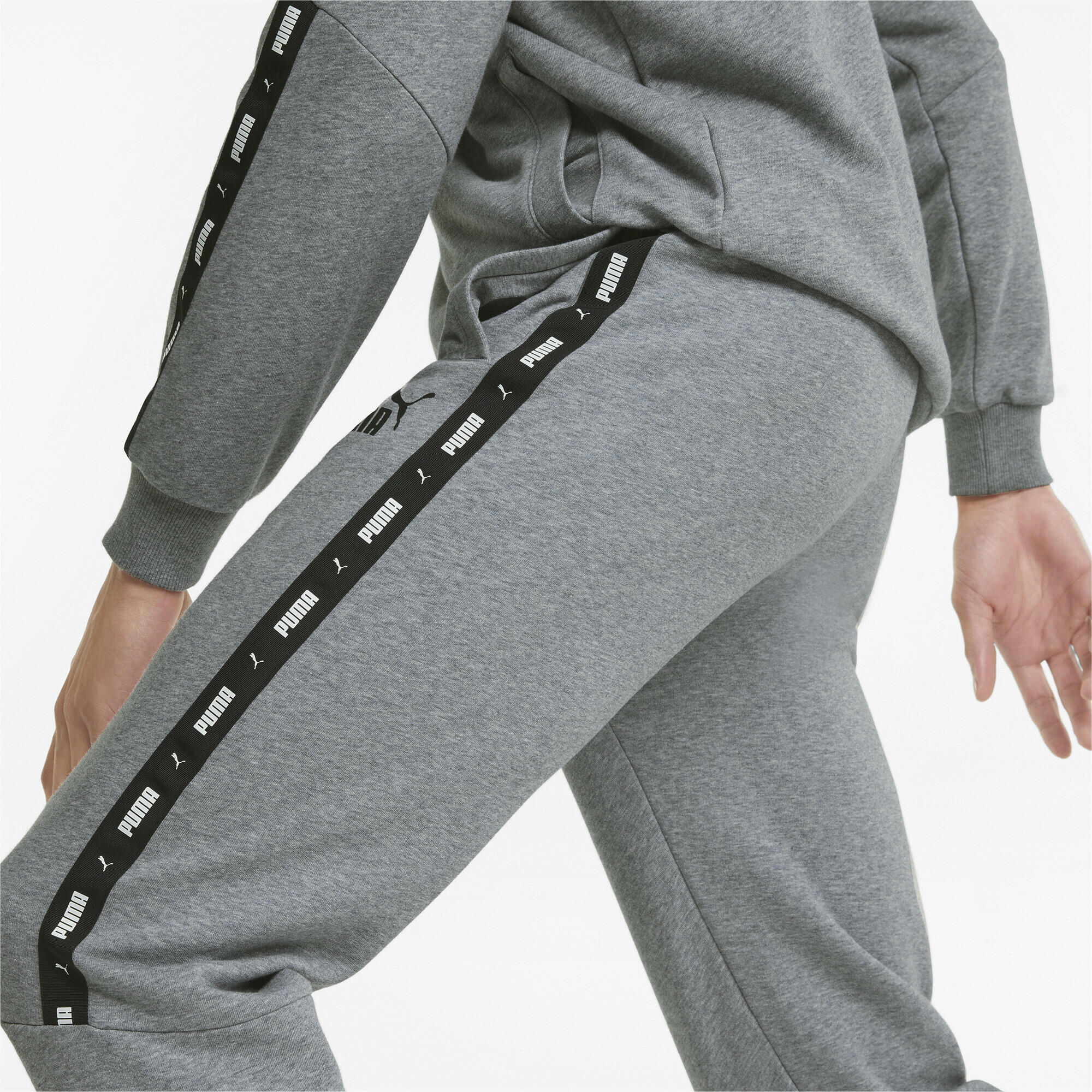 Essentials+ Jogginghose Herren PUMA Medium Gray Heather 5/7