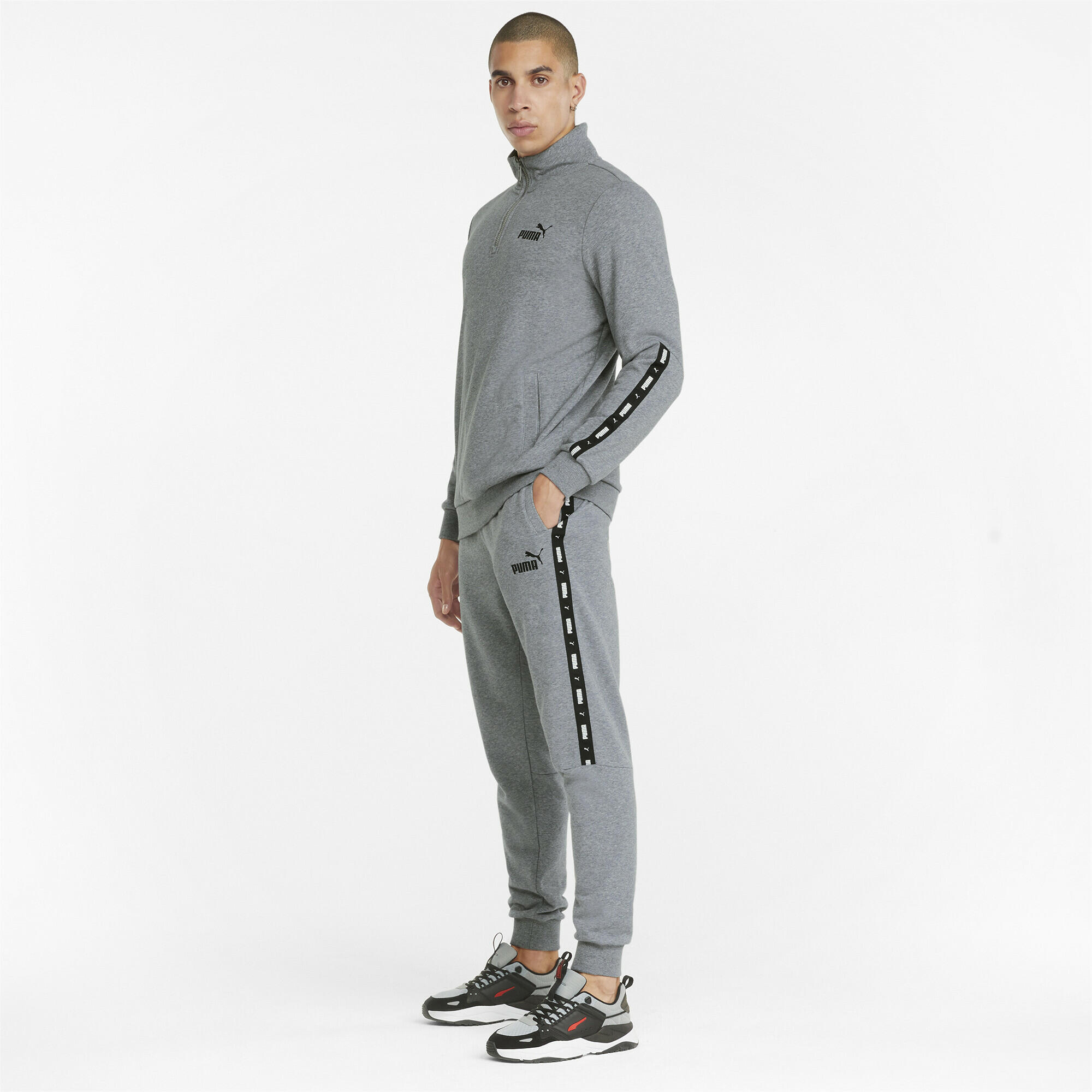 Essentials+ Jogginghose Herren PUMA Medium Gray Heather 4/7