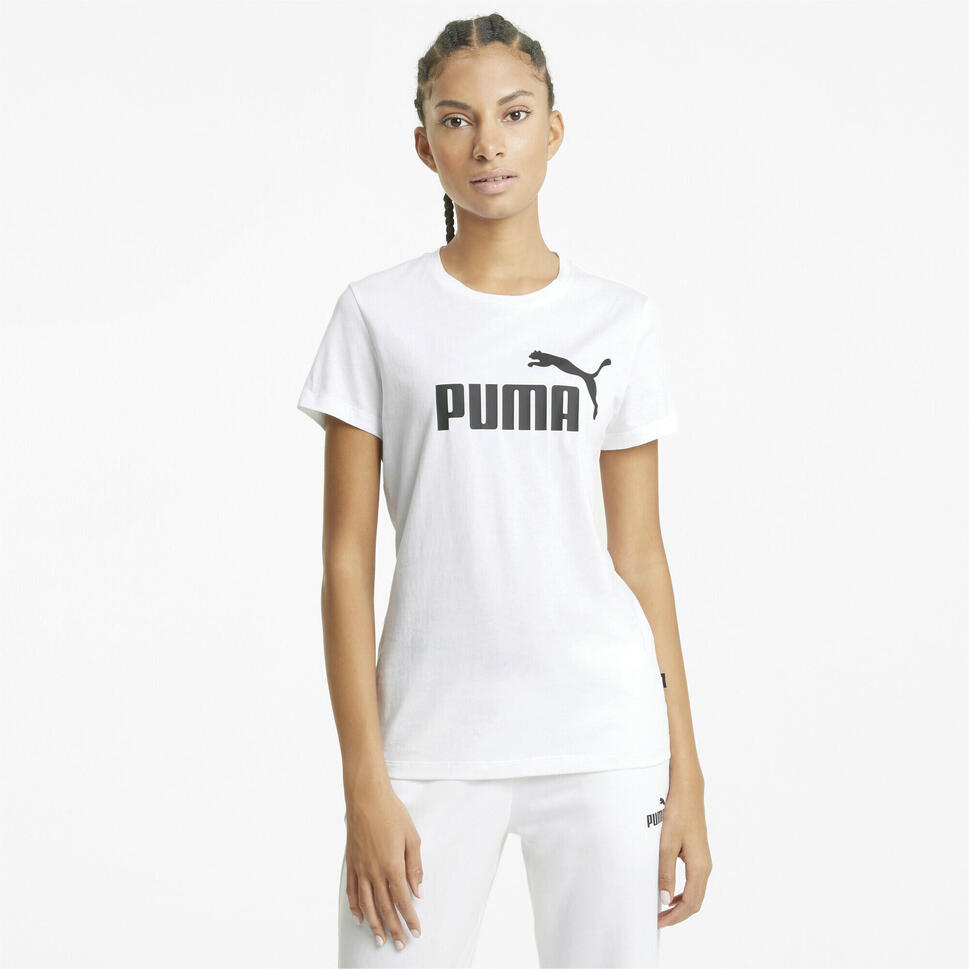 Damska koszulka z logo Essentials PUMA White