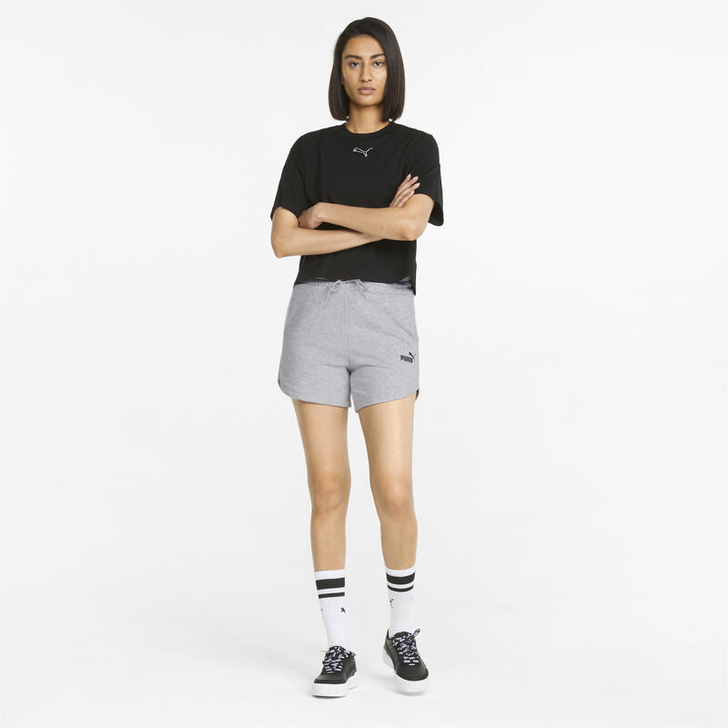 Short Taille Haute Essentials Femme PUMA Light Gray Heather