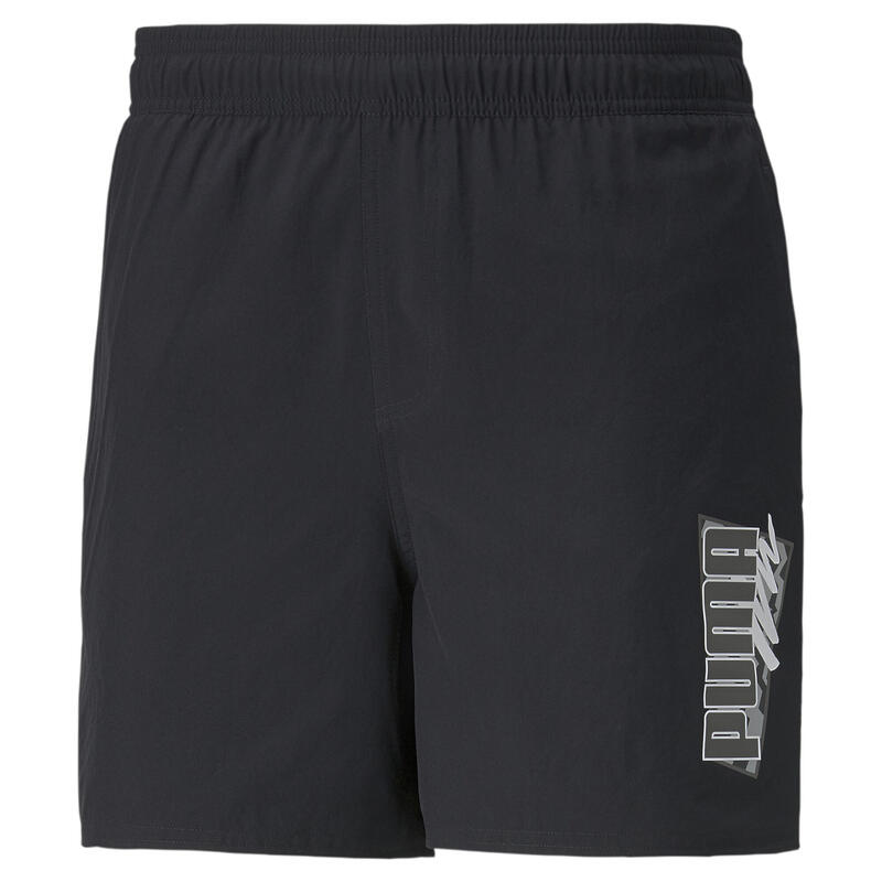 Shorts de verano Hombre PUMA Graphic Woven Negro