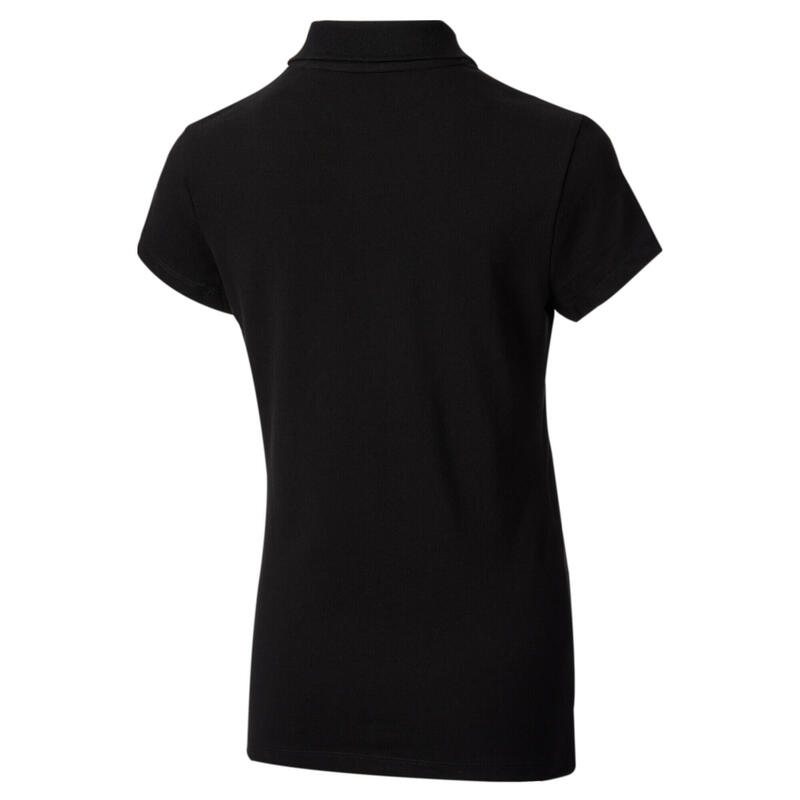Polo in tessuto piqué Essentials da donna PUMA Black