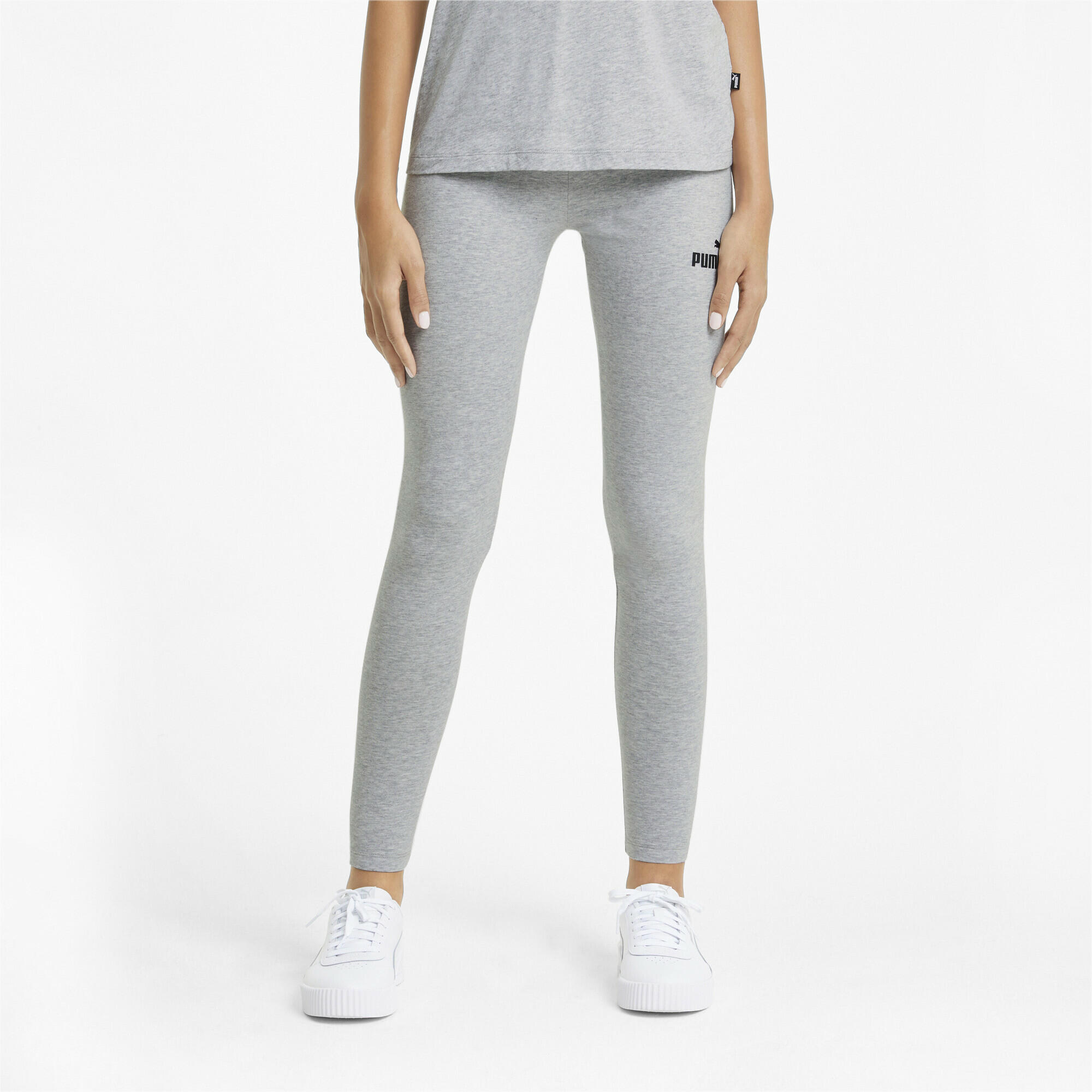 Essentials Leggings Damen PUMA Light Gray Heather 2/5