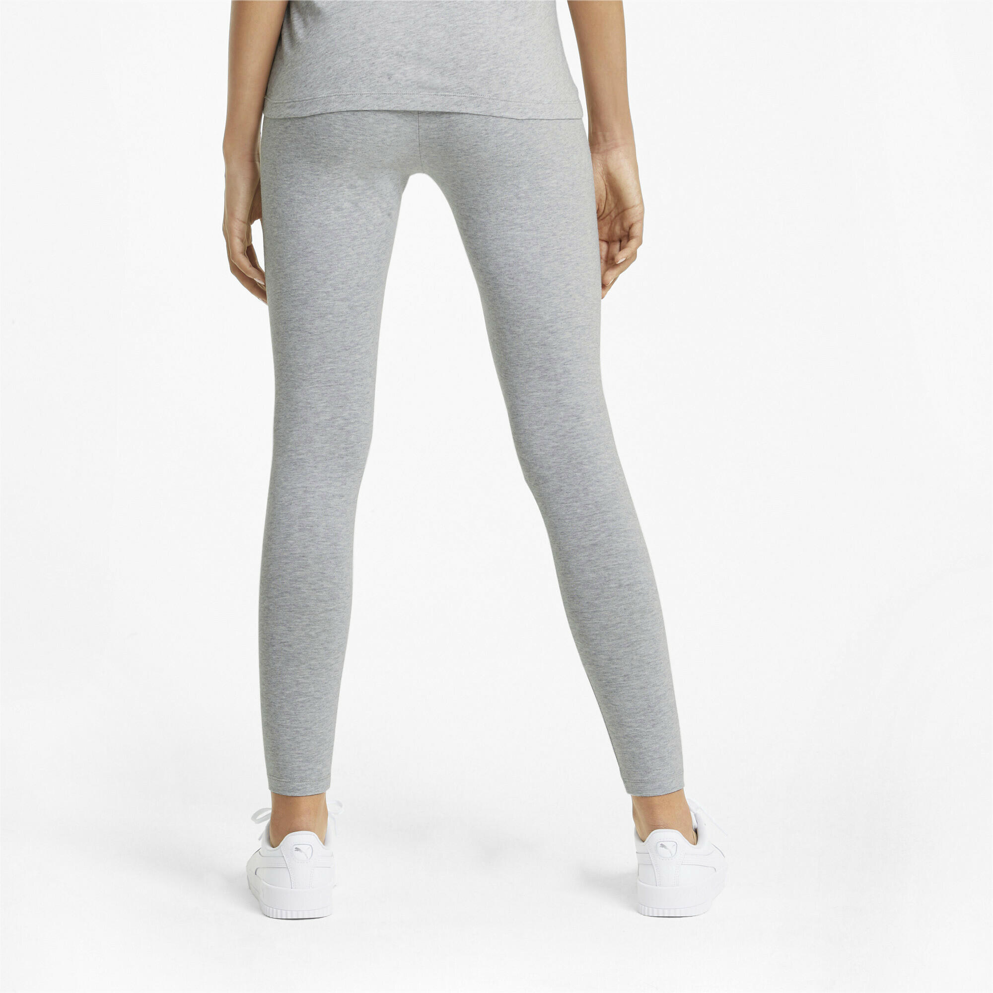 Essentials Leggings Damen PUMA Light Gray Heather 3/5