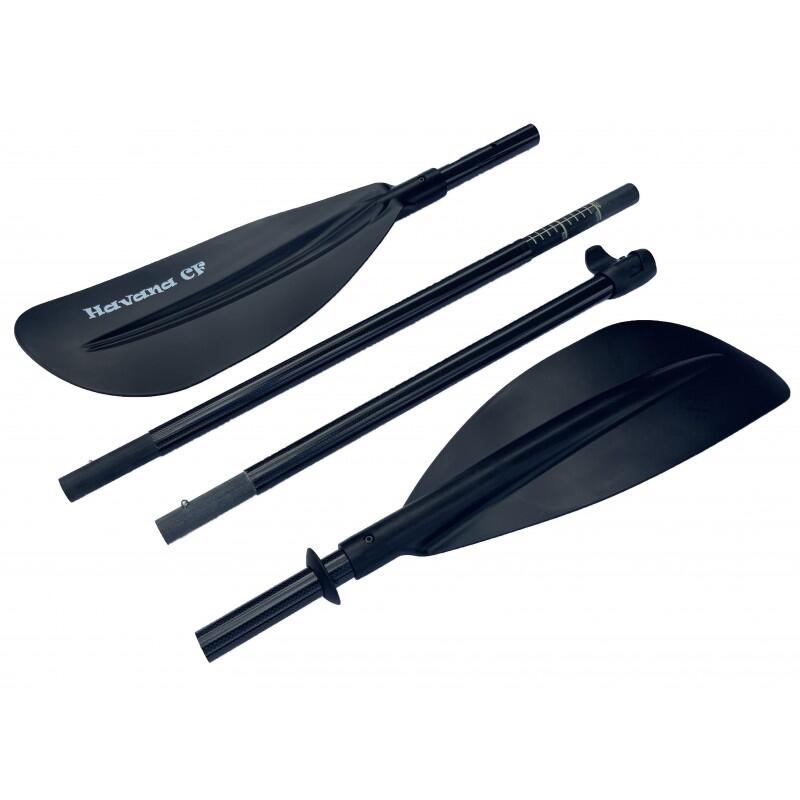 Wiosło kajakowe składane 4-częściowe do pływania Scorpio kayak Havana CF 220-230 2/3