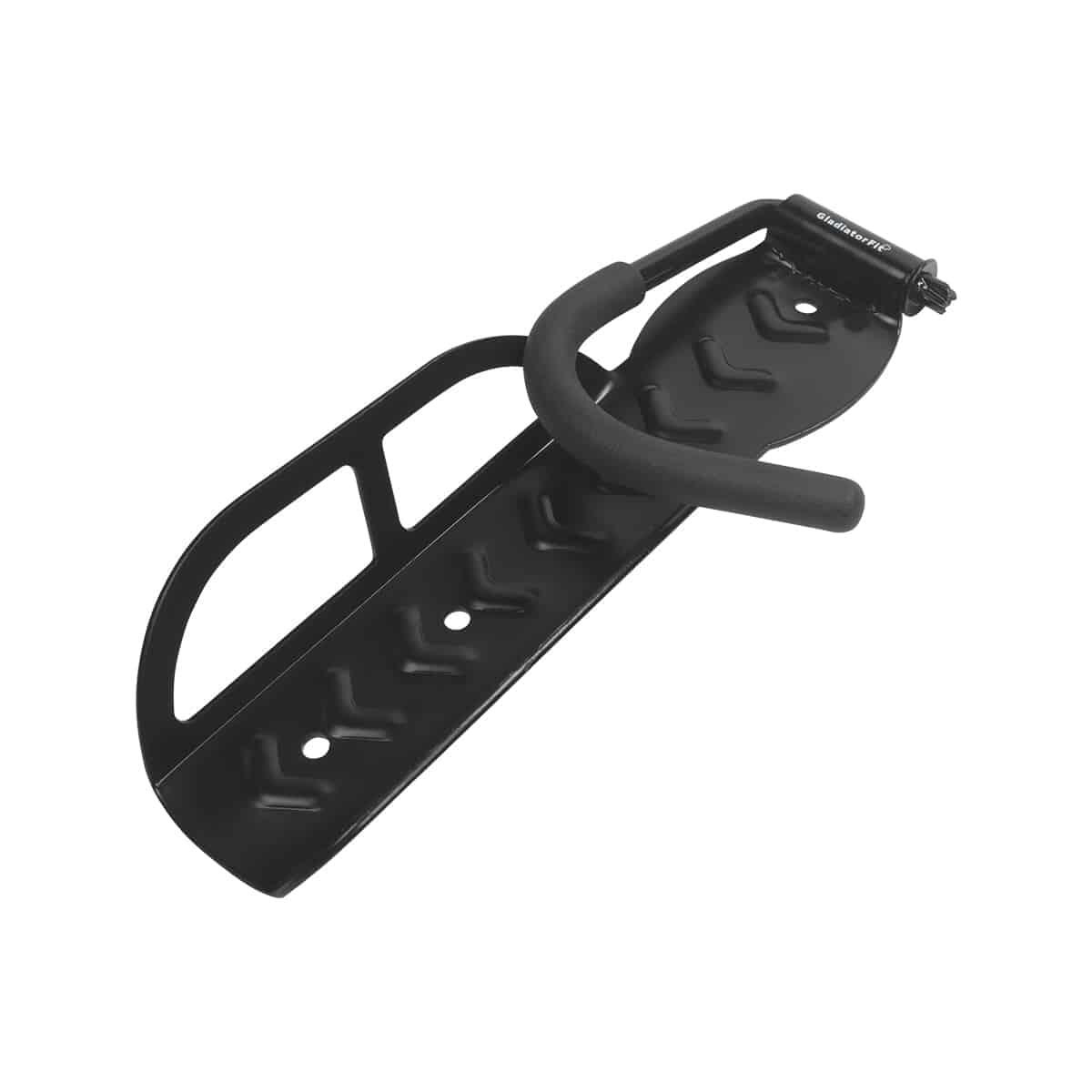 Suporte de parede para bicicletas com gancho de arrumação