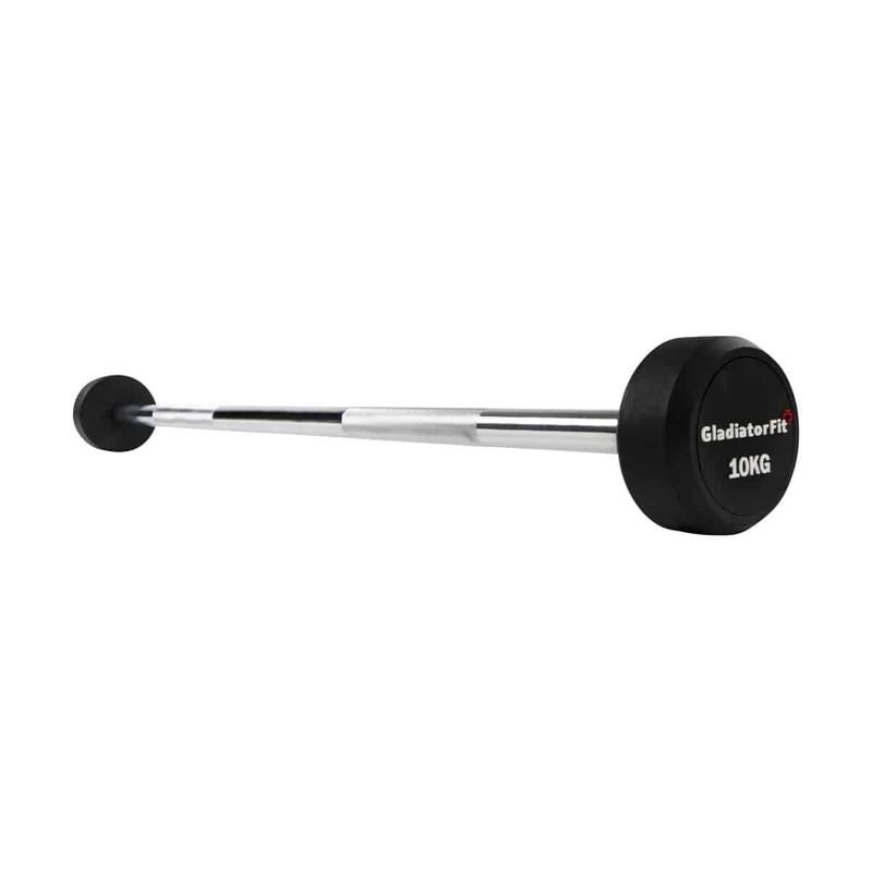 Hop-Sport Barre D'haltère Droite En Acier Chromé De 40 Cm Avec Filetage Diametre De 30 Mm Poignee Antiderapante Home Gym