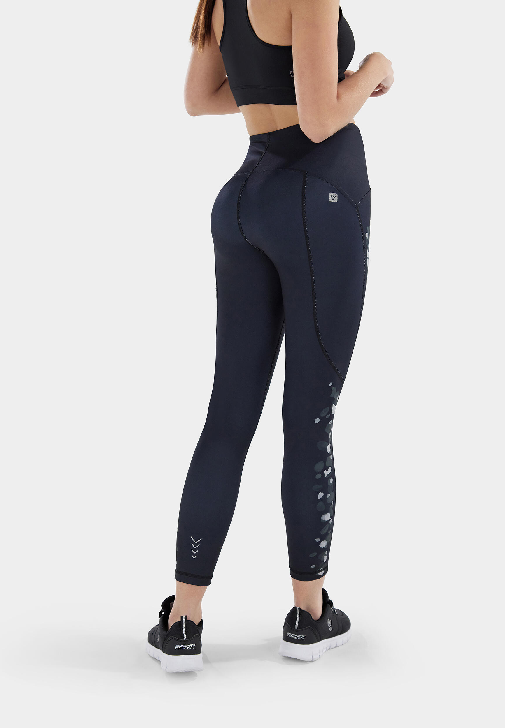 Leggings SuperFit ecologici traspiranti fantasia floreale 2/5