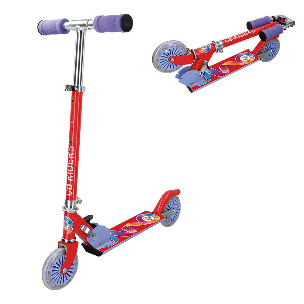 Trotineta para crianças 3 anos trotineta dobrável alumínio 2 rodas 12cm CBRIDERS 2/5