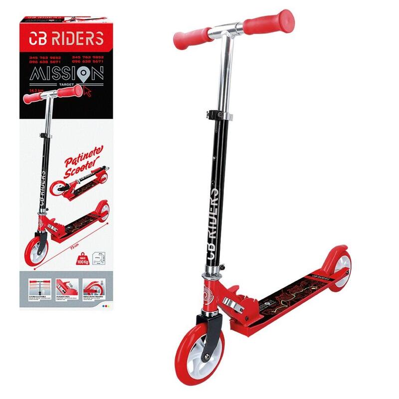 Patinete para niños 3 años patinete plegable aluminio ruedas 14 cm CB Riders