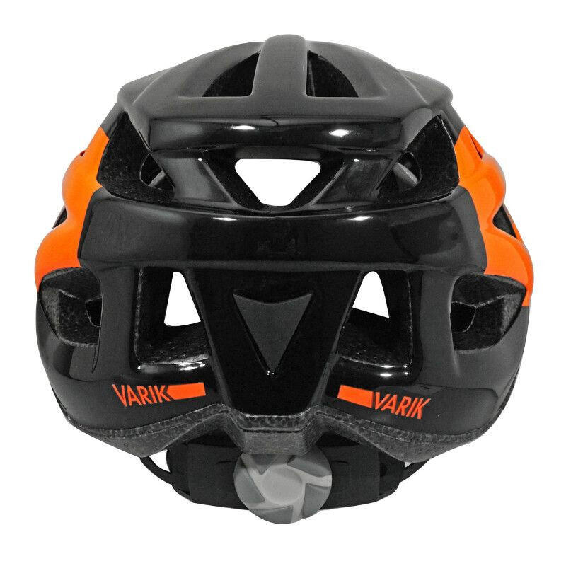 capacete Ciclismo Varik Ges Negro y Naranja T/M