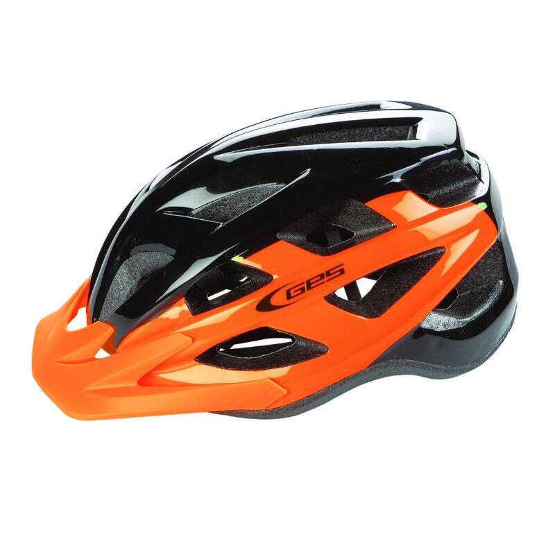 Casco Ciclismo Varik Ges Negro y Naranja T/M