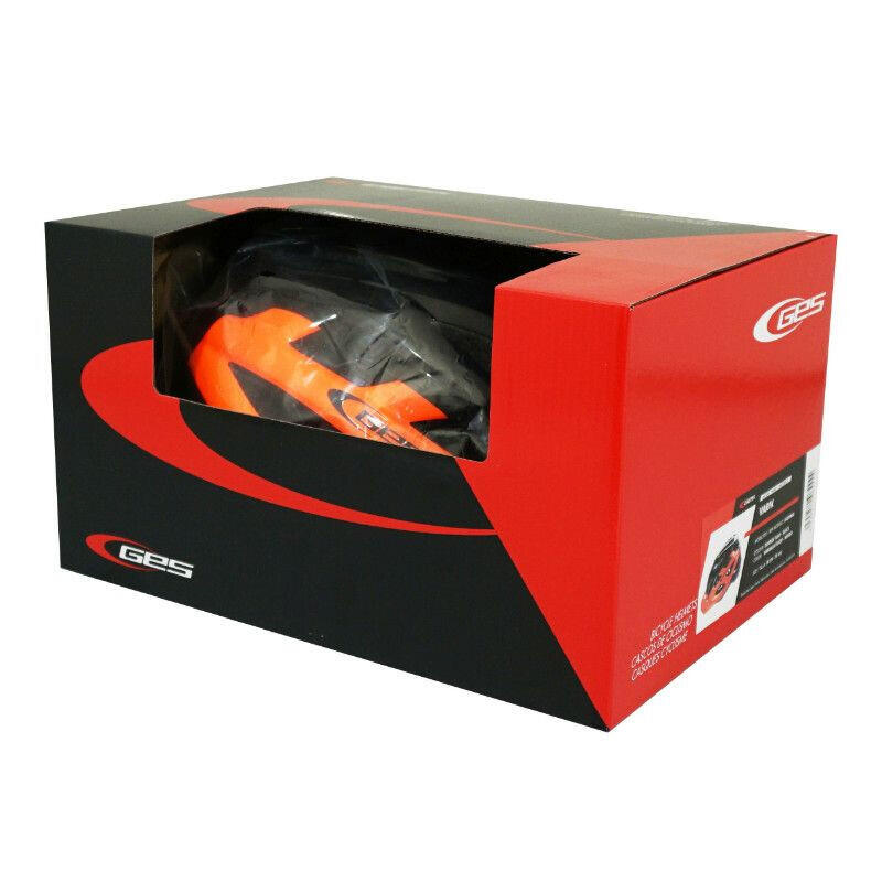 Casco Ciclismo Varik Ges Negro y Naranja T/M