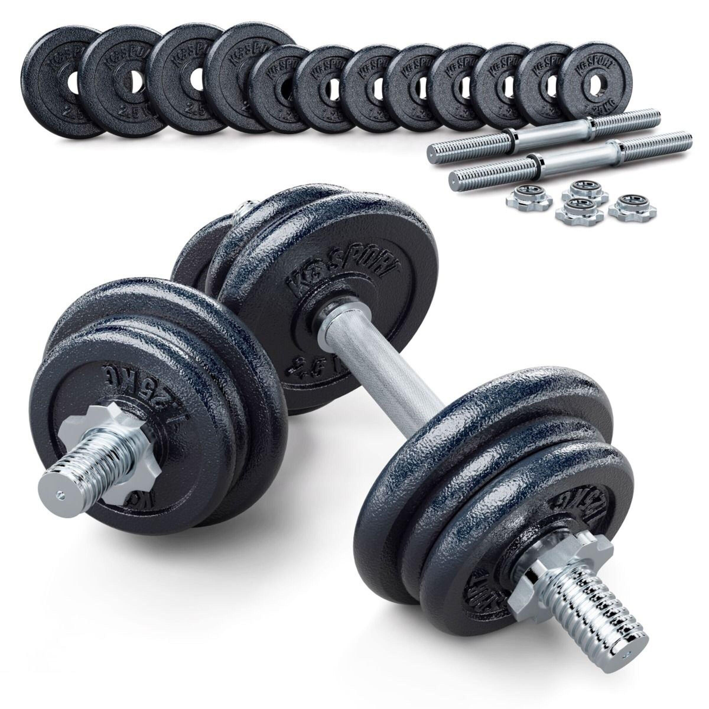 Titanium Strength Set Mancuernas de Goma 2 20kg Rack Vertical