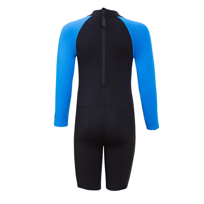 KIDS UNISEX SWIMWEAR BASIC LONG SLEEVE THERMAL SUIT - BLUE