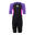 KIDS UNISEX SWIMWEAR COLOR FUN SHORT SLEEVES 2mm NEOPRENE SUIT - DARK PURPLE