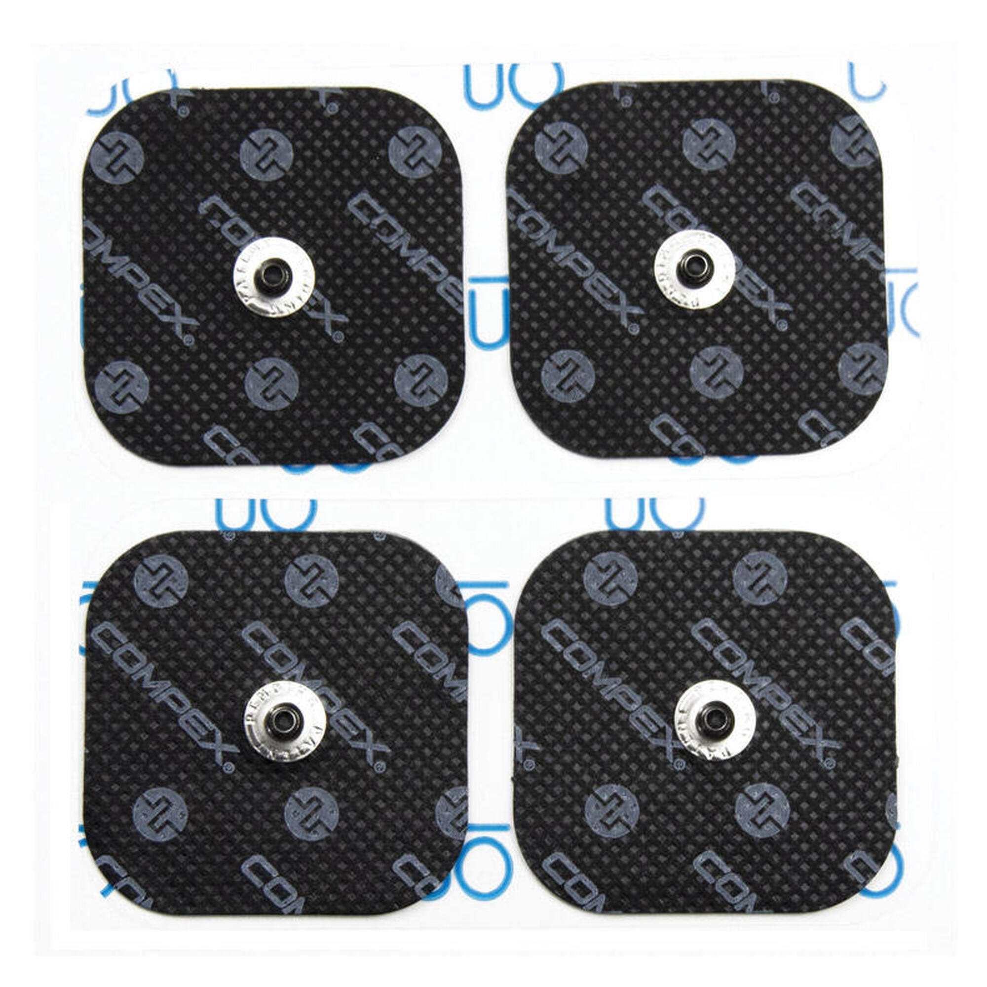COMPEX 4 Elettrodi EasySnap Performance 5x5cm - Nero