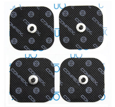 4 Elettrodi EasySnap Performance 5x5cm - Nero