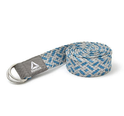 Premium yoga strap engels emerald / grijs