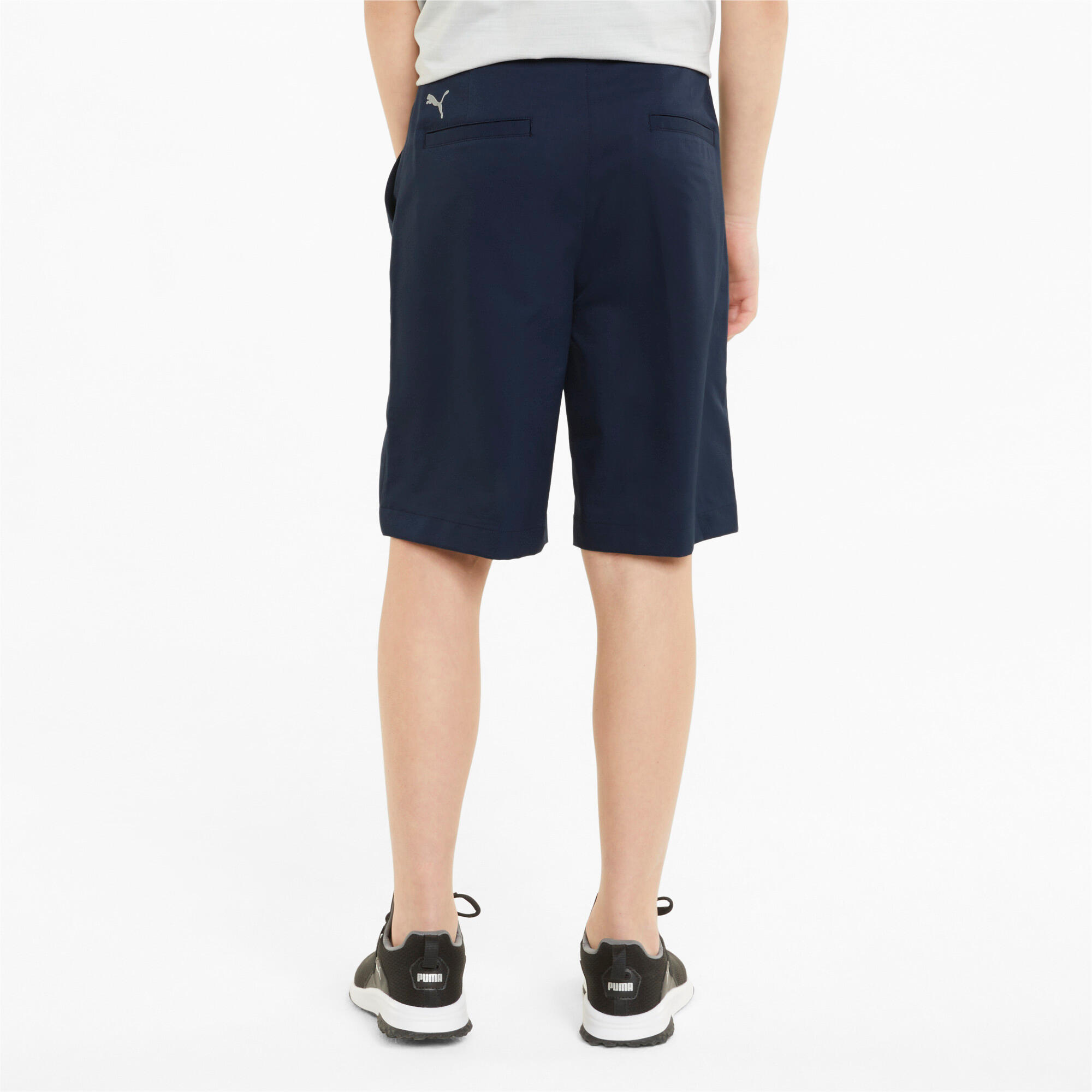 PUMA Kids Boys Stretch Golf Shorts - Navy Blazer 2/7