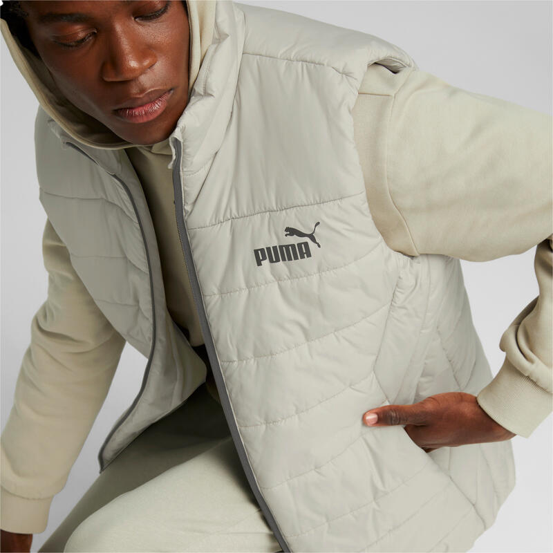 Gilet Puma Essentials Padded, Gris, Hommes