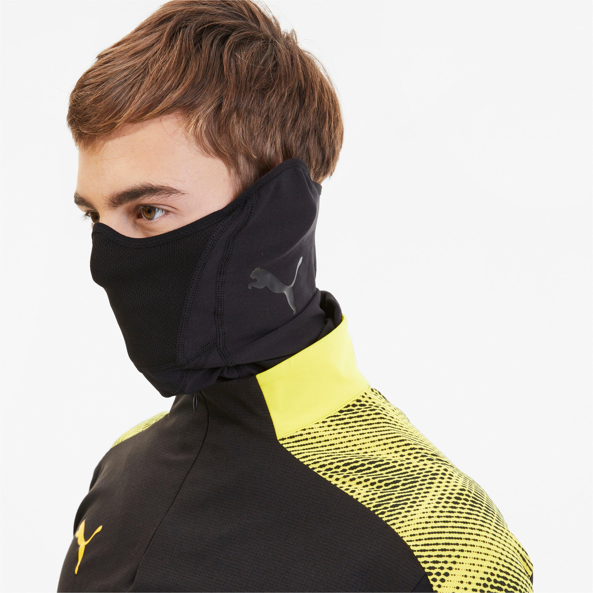 PUMA Unisex ftblNXT Football Face Mask - Black-Phantom Black 1/2