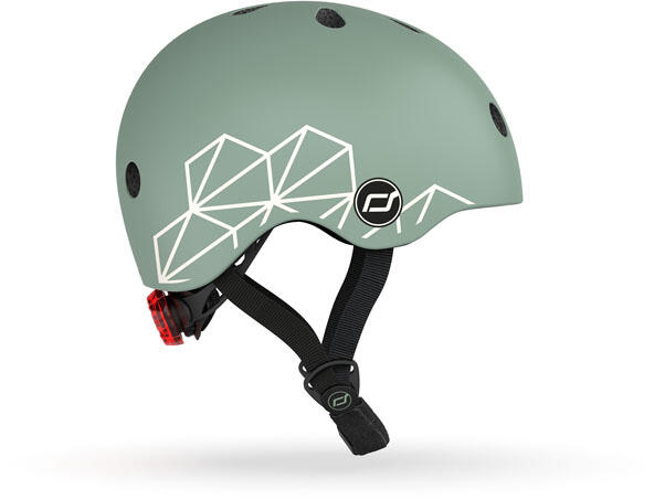 Kask dla dzieci Scootandride XXS-S dla dzieci 1-5 lat Green Lines