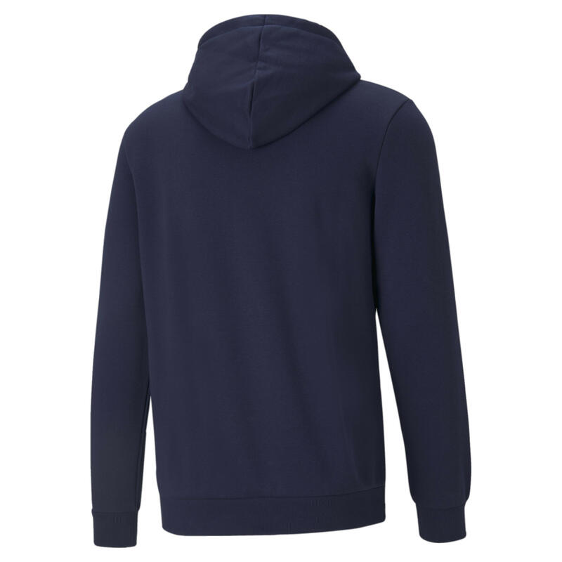 Felpa con cappuccio Essentials con logo grande da uomo PUMA Peacoat Blue