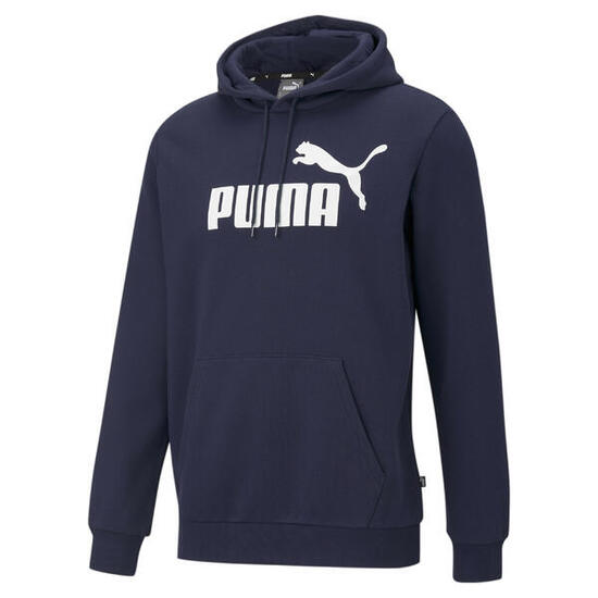 Felpa con cappuccio Essentials con logo grande da uomo PUMA High Risk Red