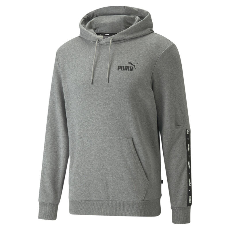 Sudadera con capucha Hombre PUMA Essentials+ Tape Gris