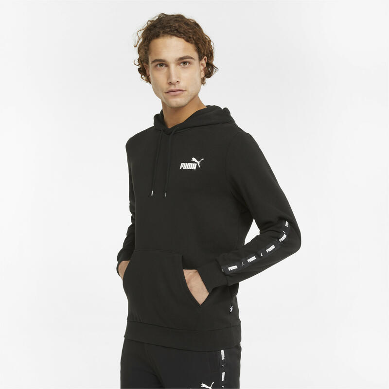 Sudadera con capucha Hombre PUMA Essentials+ Tape Negro