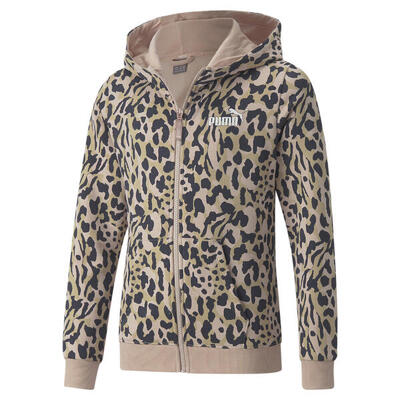 Alpha hoodie met rits met print voor jongeren puma