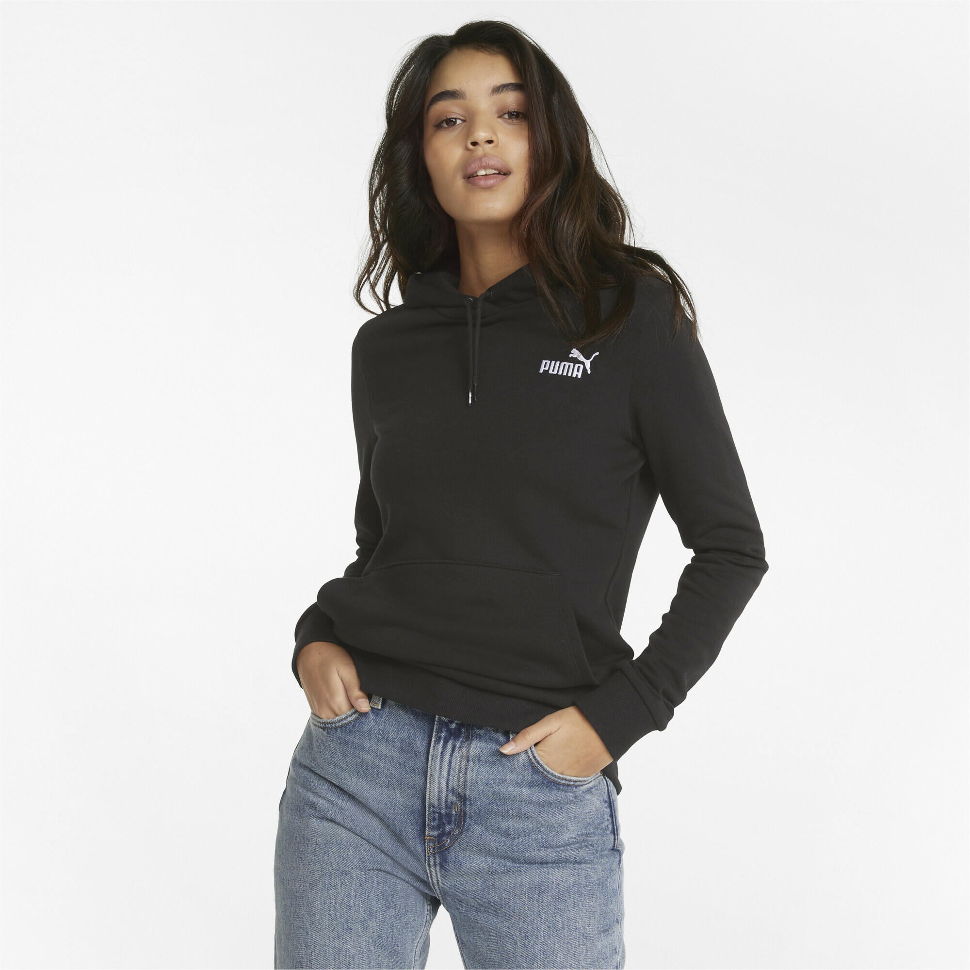 Sweat à capuche Brodé Essentials+ Femme PUMA Black 2/6