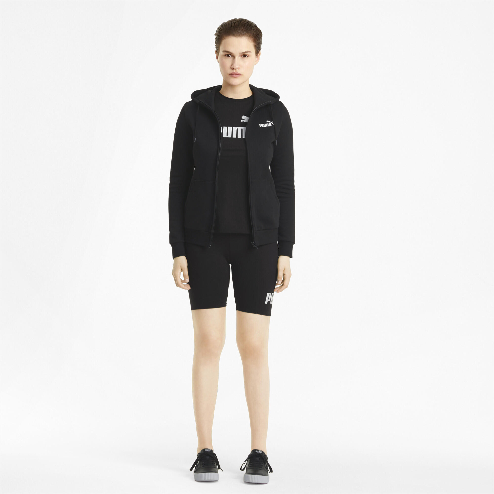 Essentials hoodie met volledige ritssluiting voor dames PUMA Black 5/6