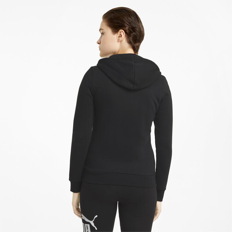 Dámská mikina Essentials s kapucí na zip PUMA Black
